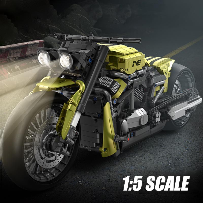 Model Kit Vespa - المدينة التقنية 2427 قطعة Harleyed دراجة