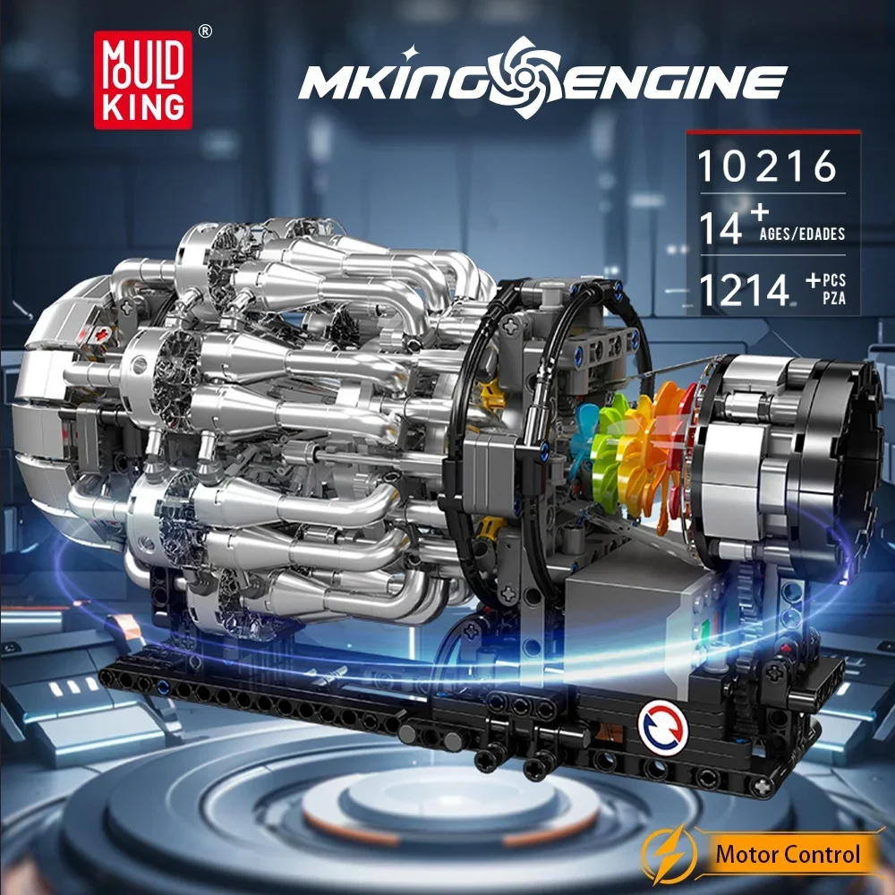 قالب King 10216 Turbojet نموذج - مراجعة Model Kit Engine وسعره