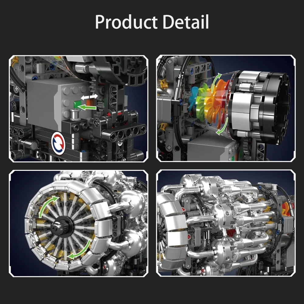 قالب King 10216 Turbojet نموذج - مراجعة Model Kit Engine وسعره